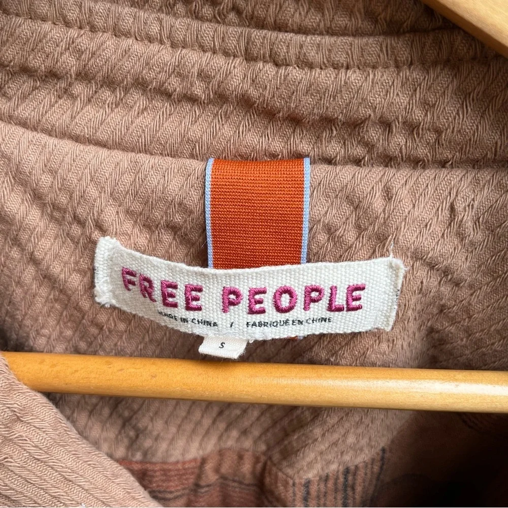 Free People Women's Remi Brown Oversized Coat